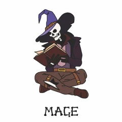 Skele-Pin Adventurer Wizard